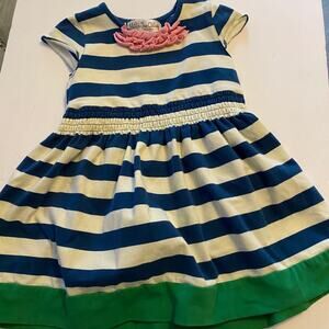 Matilda Jane dress blue and cream
